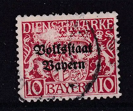 Altdeutschland Bayern Dienstmarken  Nr 33 Gestempelt (Posten)