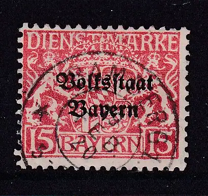 Altdeutschland Bayern Dienstmarken  Nr 34 Gestempelt (Posten)