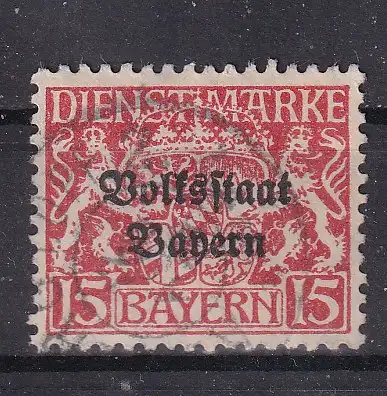 Altdeutschland Bayern Dienstmarken  Nr 34 Gestempelt (Posten)