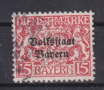 Altdeutschland Bayern Dienstmarken  Nr 34 Gestempelt (Posten)