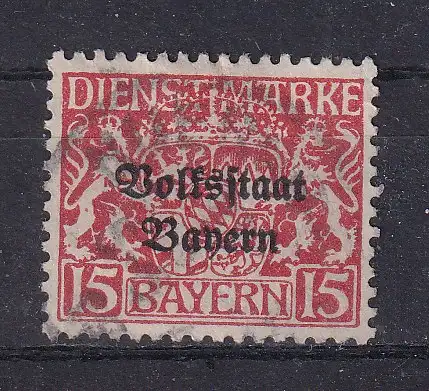 Altdeutschland Bayern Dienstmarken  Nr 34 Gestempelt (Posten)