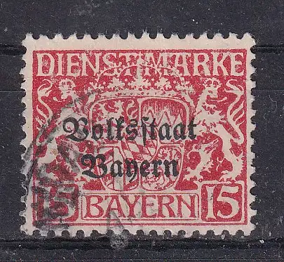 Altdeutschland Bayern Dienstmarken  Nr 34 Gestempelt (Posten)