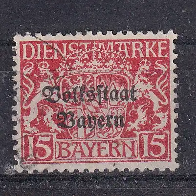 Altdeutschland Bayern Dienstmarken  Nr 34 Gestempelt (Posten)