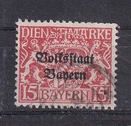 Altdeutschland Bayern Dienstmarken  Nr 34 Gestempelt (Posten)