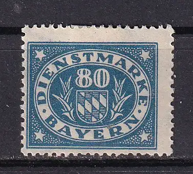 Altdeutschland Bayern Dienstmarken  Nr 54 Falz / Gummimängel / *