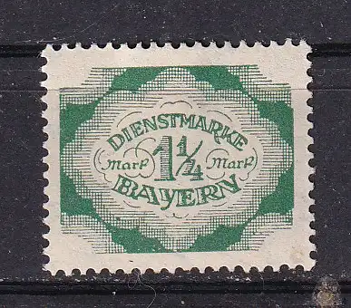 Altdeutschland Bayern Dienstmarken  Nr 57 Falz / Gummimängel / *