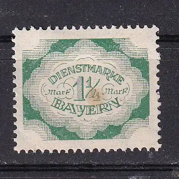 Altdeutschland Bayern Dienstmarken  Nr 57 Falz / Gummimängel / *