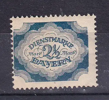 Altdeutschland Bayern Dienstmarken  Nr 59 Falz / Gummimängel / *