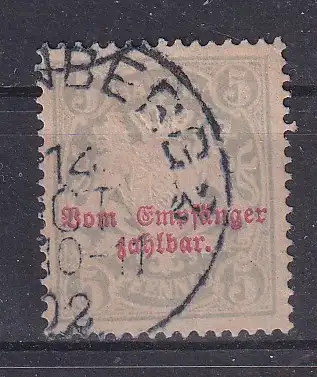 Altdeutschland Bayern Portomarken  Nr 12 Ohne Gummierung (*)