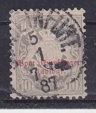 Altdeutschland Bayern Portomarken  Nr 12 Ohne Gummierung (*)