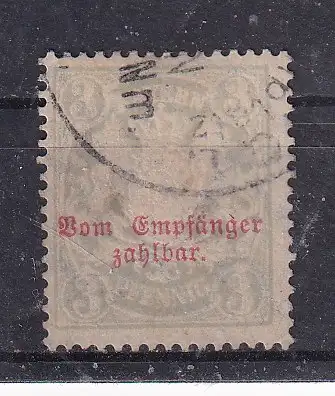 Altdeutschland Bayern Portomarken  Nr 13 Ohne Gummierung (*)
