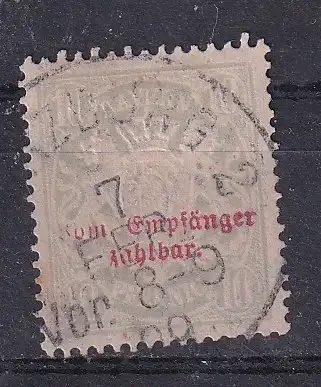 Altdeutschland Bayern Portomarken  Nr 12 Ohne Gummierung (*)