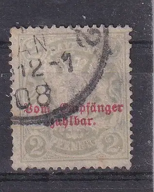 Altdeutschland Bayern Portomarken  Nr 13 Ohne Gummierung (*)