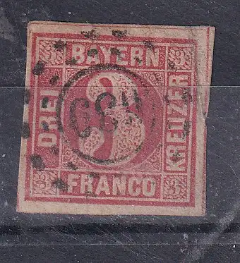 Altdeutschland Bayern  Nr 9 Postfrisch / **