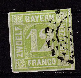 Altdeutschland Bayern  Nr 12 Postfrisch / **