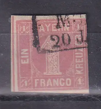 Altdeutschland Bayern  Nr 3 Postfrisch / **