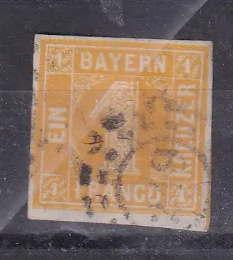 Altdeutschland Bayern  Nr 8 Postfrisch / **