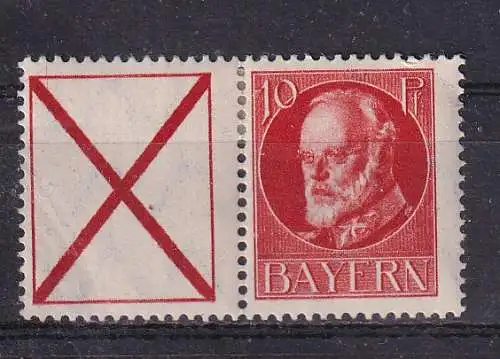 Altdeutschland Bayern  Nr ZD W 5 Falz / Gummimängel / *