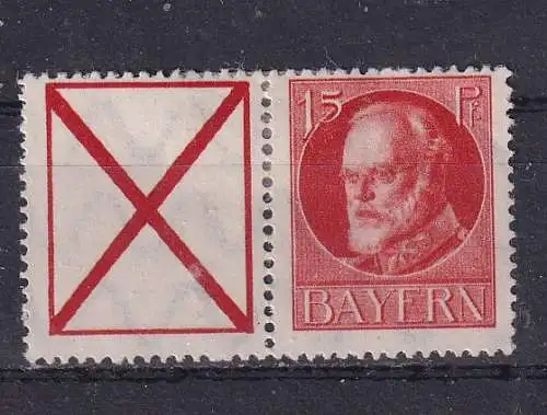 Altdeutschland Bayern  Nr ZD W 5 Falz / Gummimängel / *