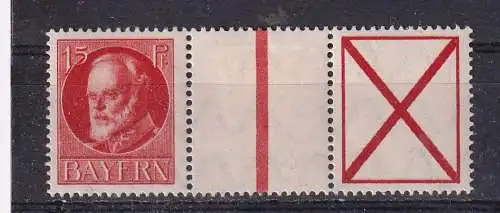 Altdeutschland Bayern  Nr ZD S 23 Falz / Gummimängel / *