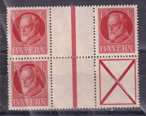 Altdeutschland Bayern  Nr ZD Falz / Gummimängel / *