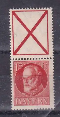 Altdeutschland Bayern  Nr ZD S 25 Falz / Gummimängel / *