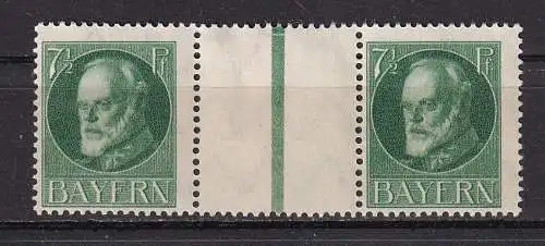 Altdeutschland Bayern  Nr ZD WZ 11 Falz / Gummimängel / *