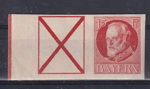 Altdeutschland Bayern  Nr ZD W 5 B Falz / Gummimängel / *