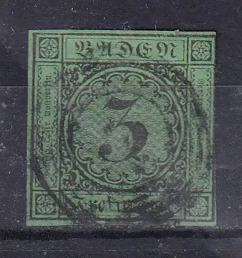 Altdeutschland Baden  Nr 6 Gestempelt (Posten)