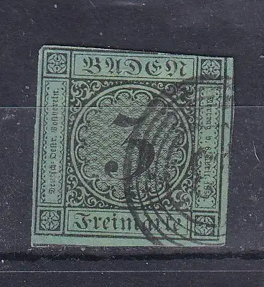 Altdeutschland Baden  Nr 6 Gestempelt (Posten)