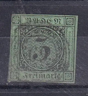 Altdeutschland Baden  Nr 6 Gestempelt (Posten)