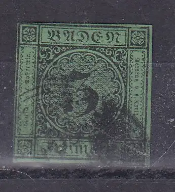 Altdeutschland Baden  Nr 6 Gestempelt (Posten)