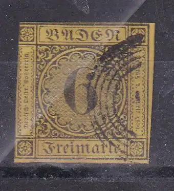 Altdeutschland Baden  Nr 7 Gestempelt (Posten)