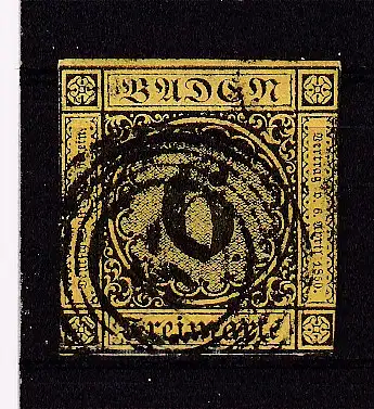 Altdeutschland Baden  Nr 7 Gestempelt (Posten)