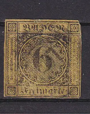 Altdeutschland Baden  Nr 7 Gestempelt (Posten)