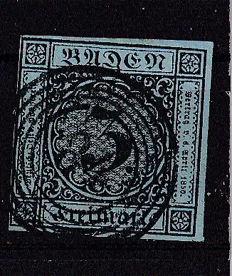 Altdeutschland Baden  Nr 6 Gestempelt (Posten)