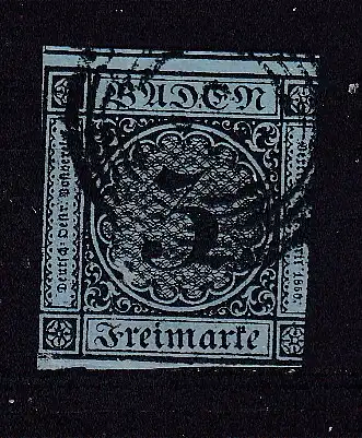 Altdeutschland Baden  Nr 6 Gestempelt (Posten)