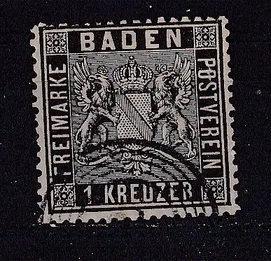 Altdeutschland Baden  Nr 9 Gestempelt (Posten)