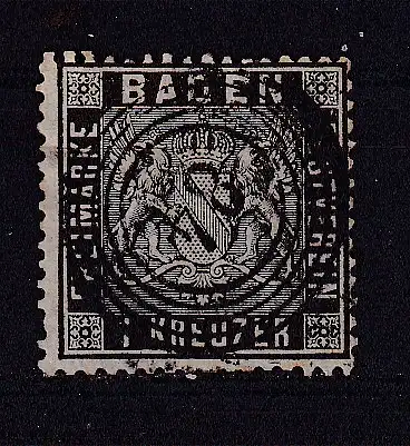 Altdeutschland Baden  Nr 9 Gestempelt (Posten)