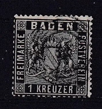 Altdeutschland Baden  Nr 9 Gestempelt (Posten)