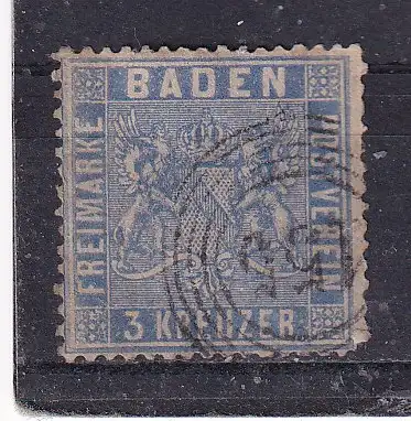 Altdeutschland Baden  Nr 10 Gestempelt (Posten)