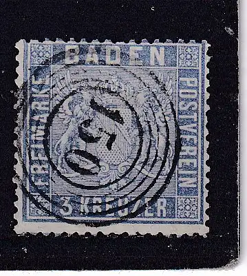 Altdeutschland Baden  Nr 10 Gestempelt (Posten)