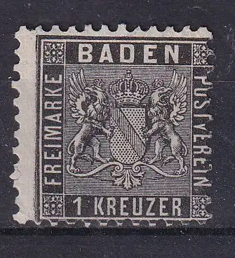 Altdeutschland Baden  Nr 13 Falz / Gummimängel / *