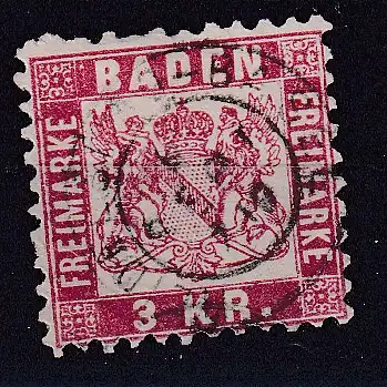 Altdeutschland Baden  Nr 24 Gestempelt (Posten)