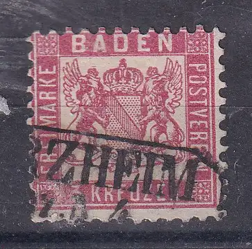 Altdeutschland Baden  Nr 24 Gestempelt (Posten)
