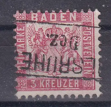 Altdeutschland Baden  Nr 18 Gestempelt (Posten)