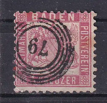 Altdeutschland Baden  Nr 18 Gestempelt (Posten)