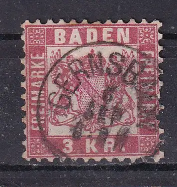 Altdeutschland Baden  Nr 24 Gestempelt (Posten)