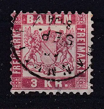 Altdeutschland Baden  Nr 24 Gestempelt (Posten)