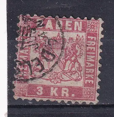 Altdeutschland Baden  Nr 24 Gestempelt (Posten)